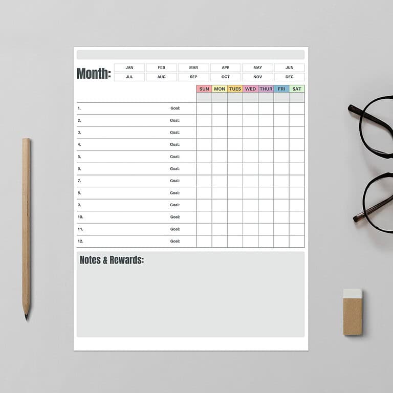 FREE Weekly Habit Tracker PDF (7-Days)