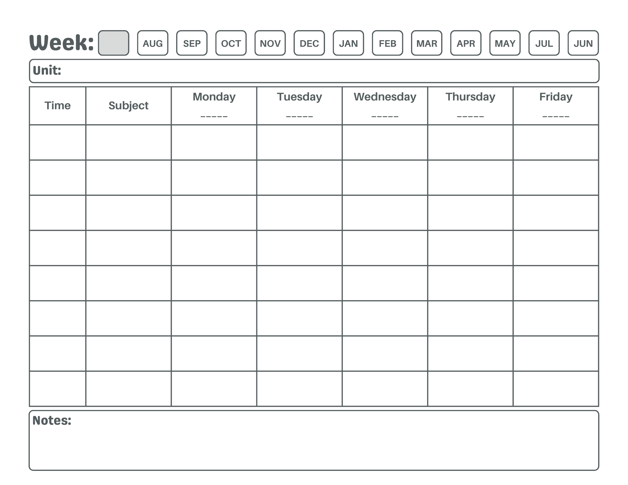 Printable Weekly Lesson Plan Elementary School printable weekly lesson plan template for elementary school teachers