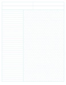 Organic Chemistry Note Paper: Free Printable