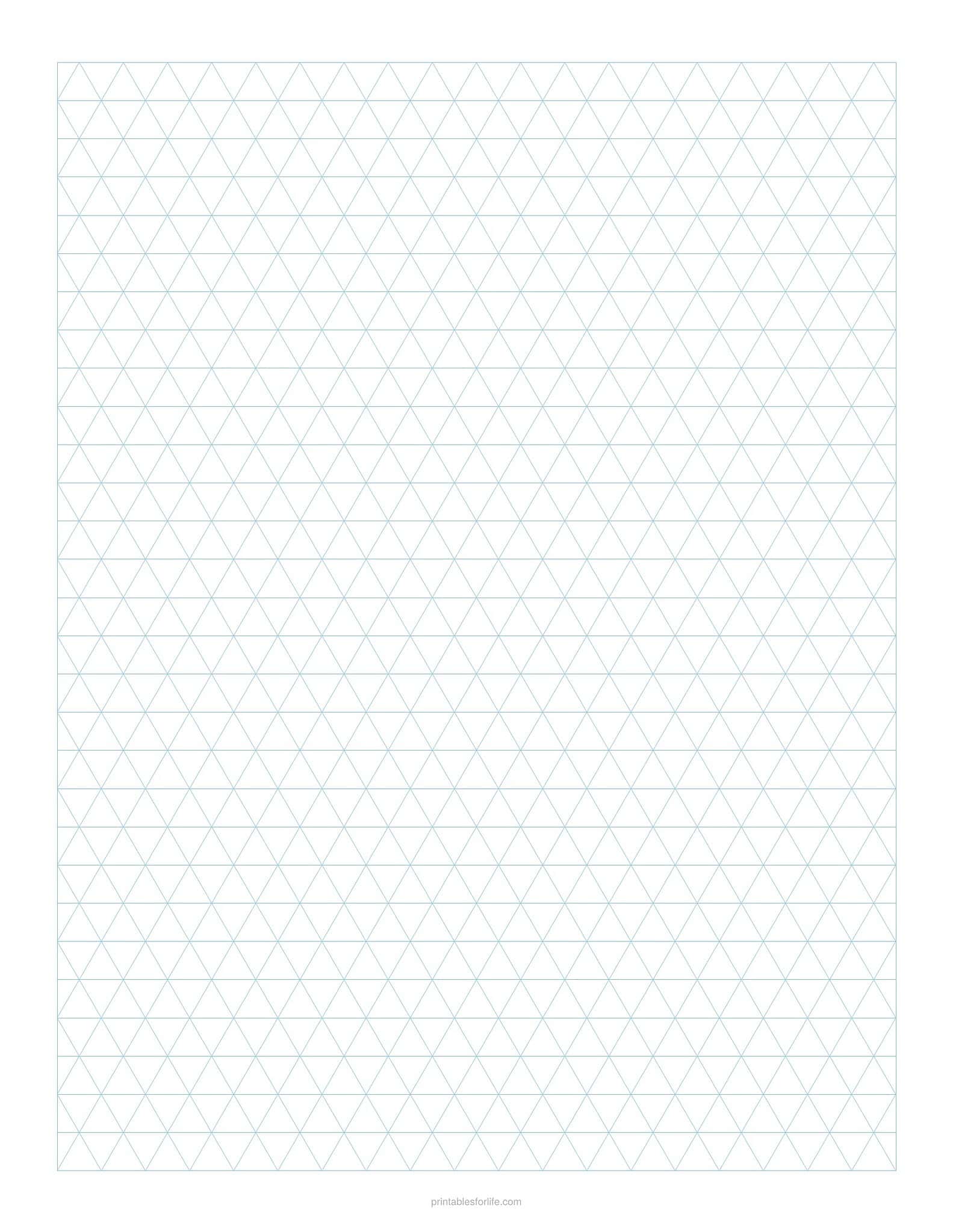 Isometric Graph Paper Free PDF (Solid & Dot Grid, 1/4