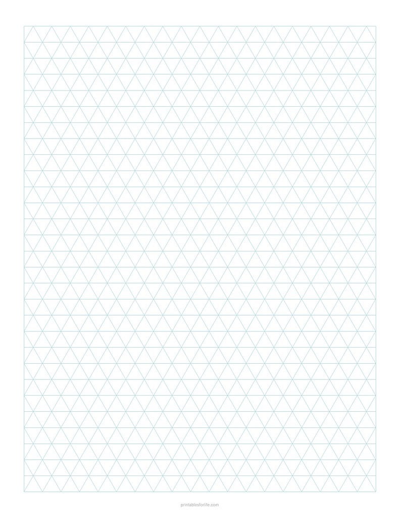 Point Grid Isometric Paper Isometric Graph Paper Free PDF (Solid & Dot Grid, 1/4