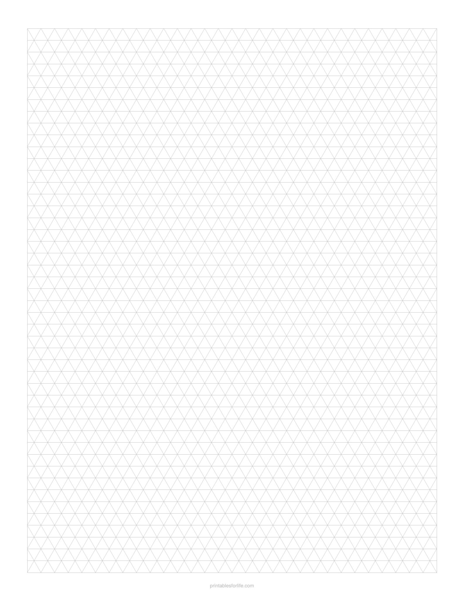 Iso Graph Printable Isometric Graph Paper Free PDF (Solid & Dot Grid, 1/4