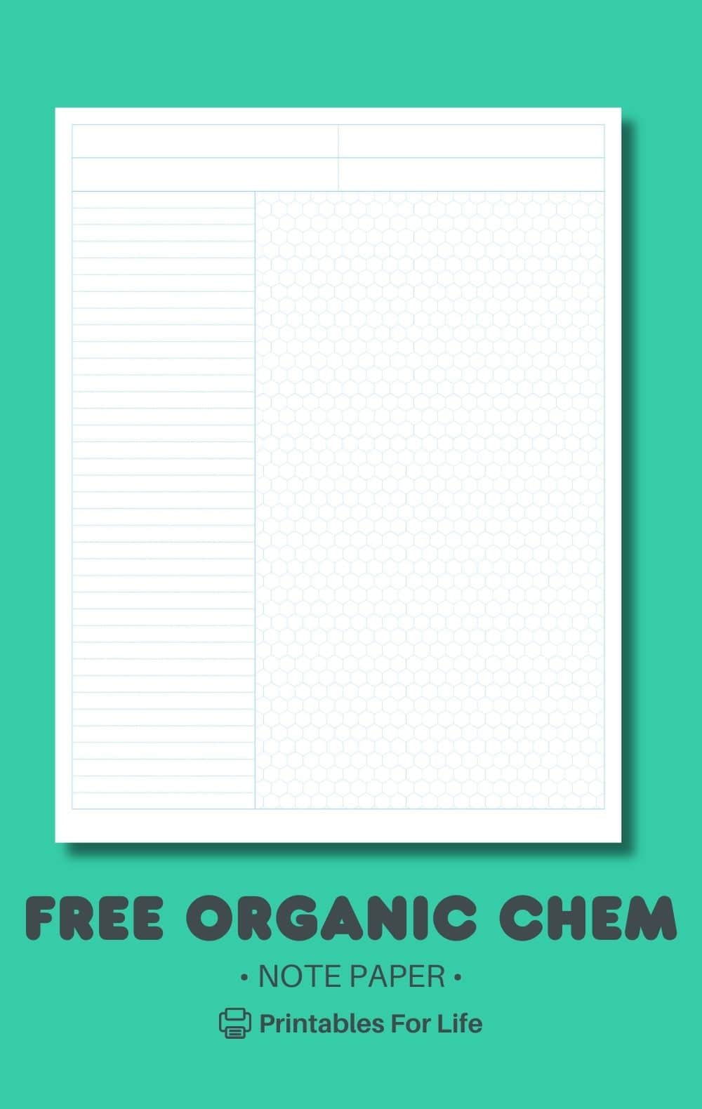 Organic Chemistry Note Paper: Free Download