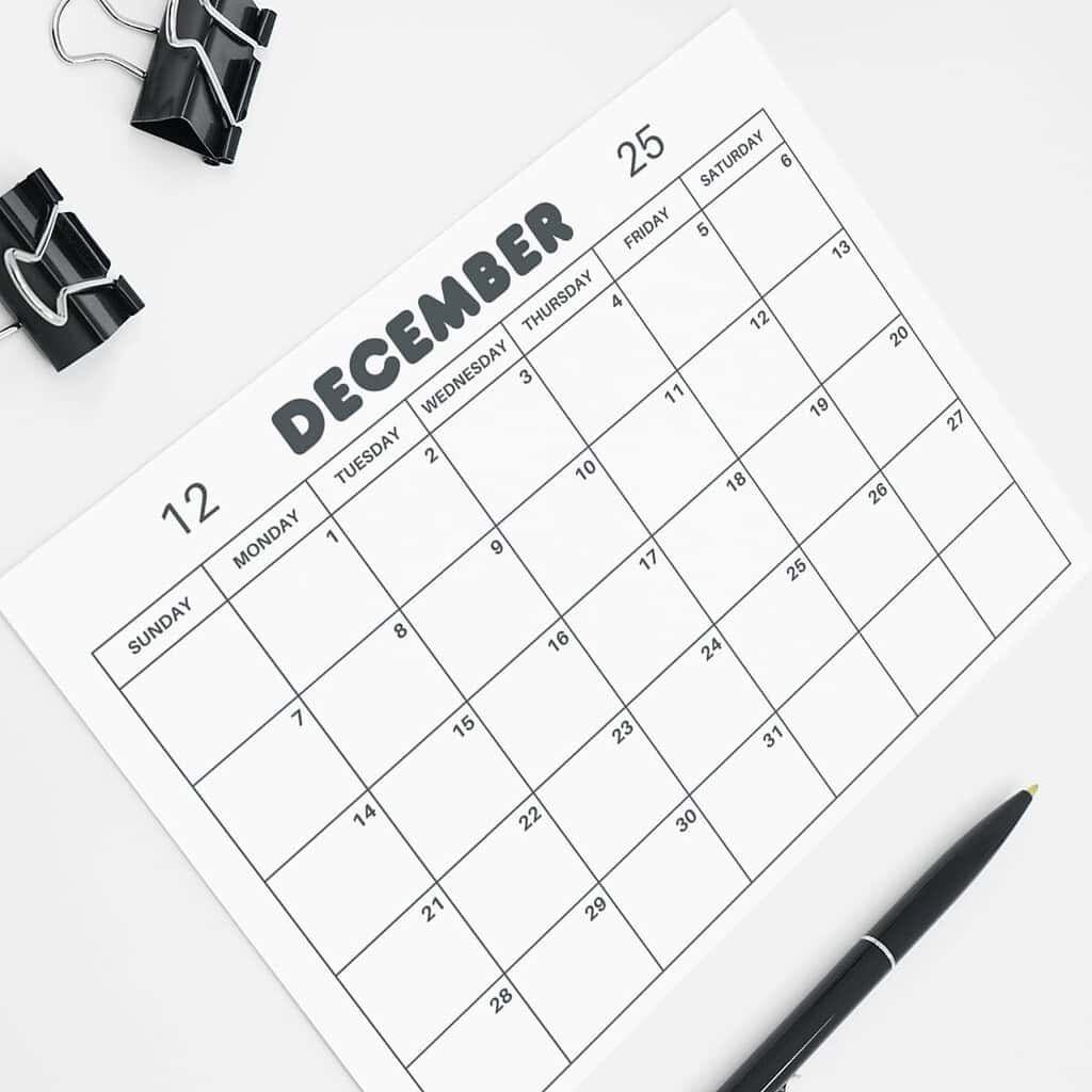 Free Printable December Calendar 2025 2026 2027 PDF Editable Canva Free printable december calendar 2025 2026 2027 pdf editable canva