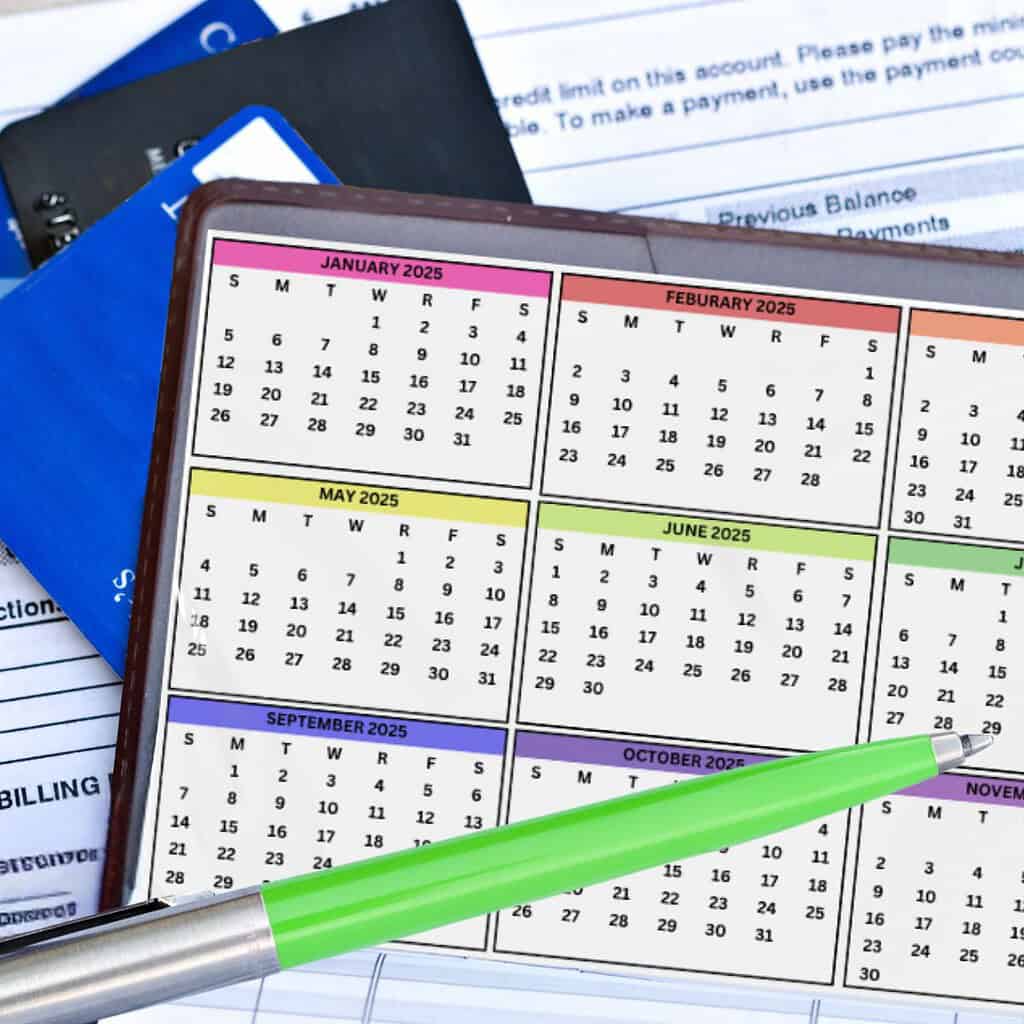 Free Checkbook Calendar Printable 2025, 2026 & 2027 Free Checkbook Calendar Printable 2025, 2026 & 2027