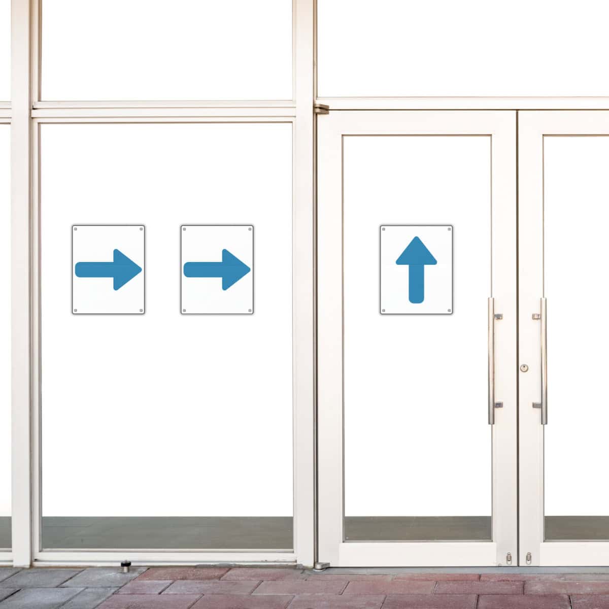 free printable arrow signs free printable arrow signs hanging on walls to show directions to the exit door.
