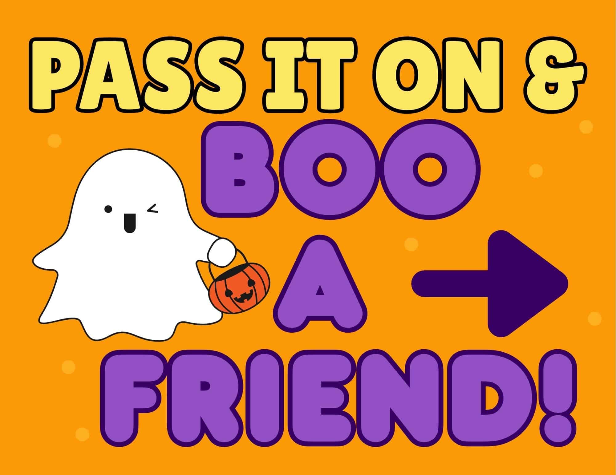 Halloween-themed text message with