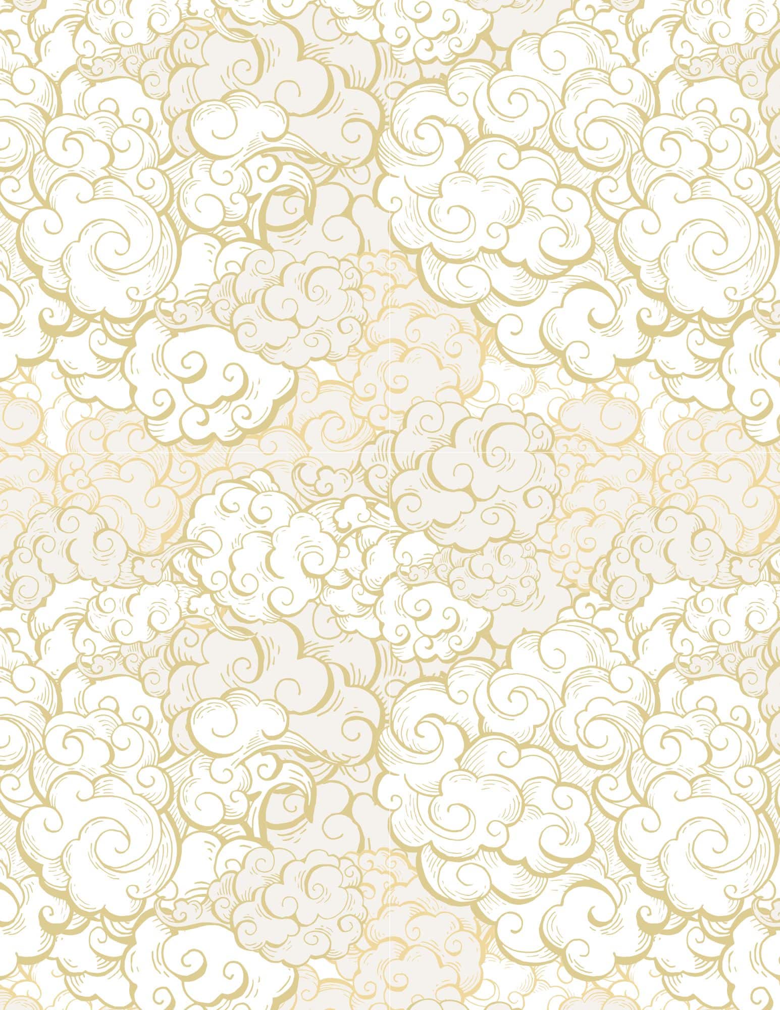 Patterned dragon and floral design on printable paper