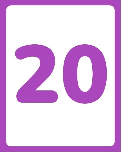 Number Flashcards 0–100 Without Words - page 11