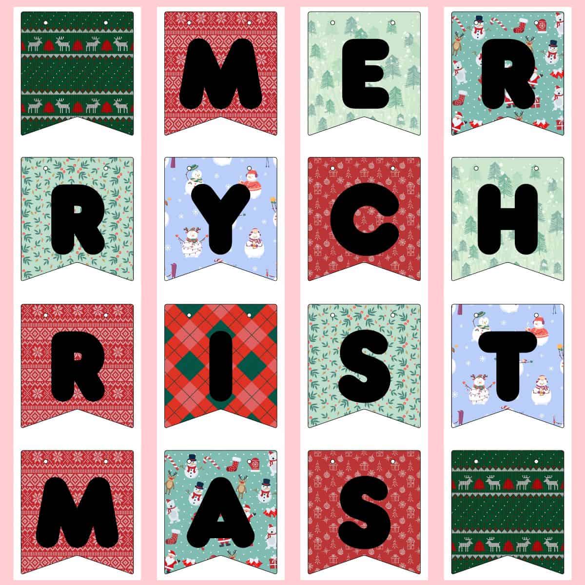 christmas-banner-featured (1) Merry Christmas banner pages in a collage.