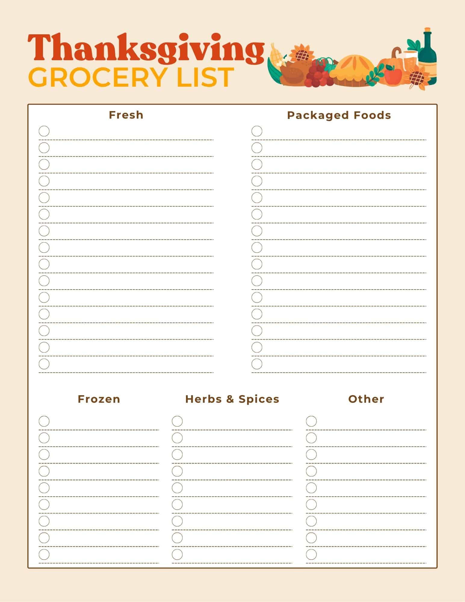 Weekly holiday planner grid with Sun–Sat columns, notes and reminders, red border, green header, ornament art.