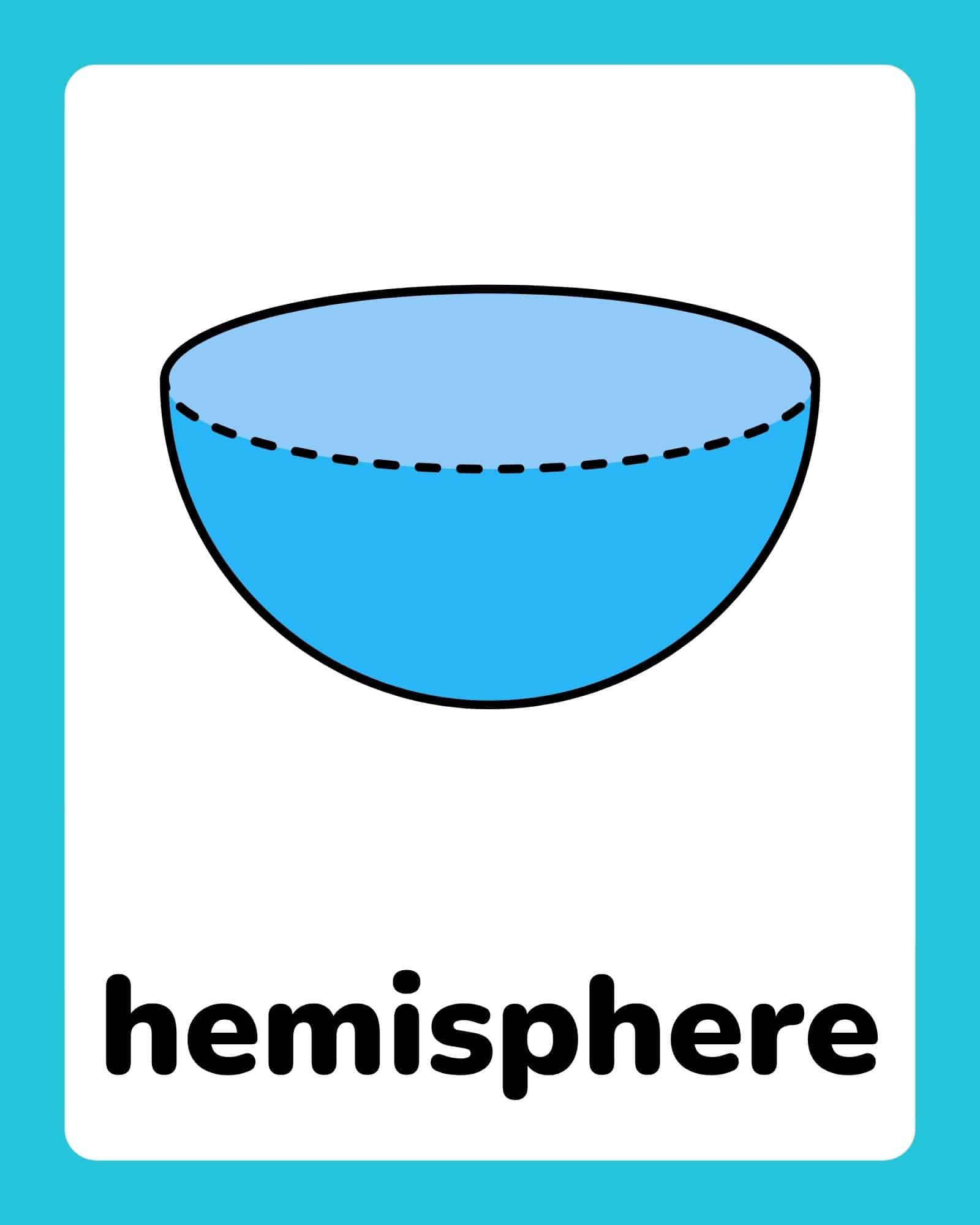 3D Shape Flashcards With Words - page 7