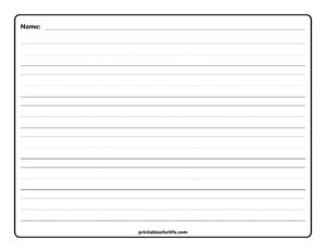 28 Free Printable Handwriting Paper Pages PDF Download