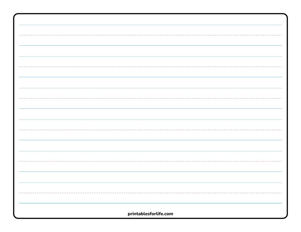 28 Free Printable Handwriting Paper Pages PDF Download