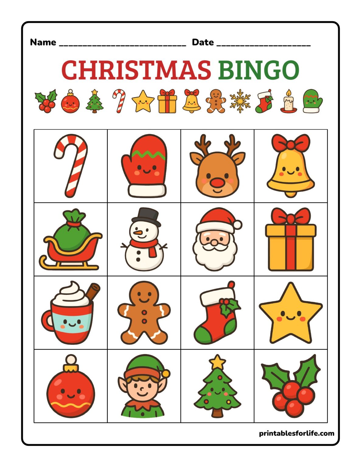 Free Christmas Bingo Printable (37 Pages of Festive Fun) 🎄
